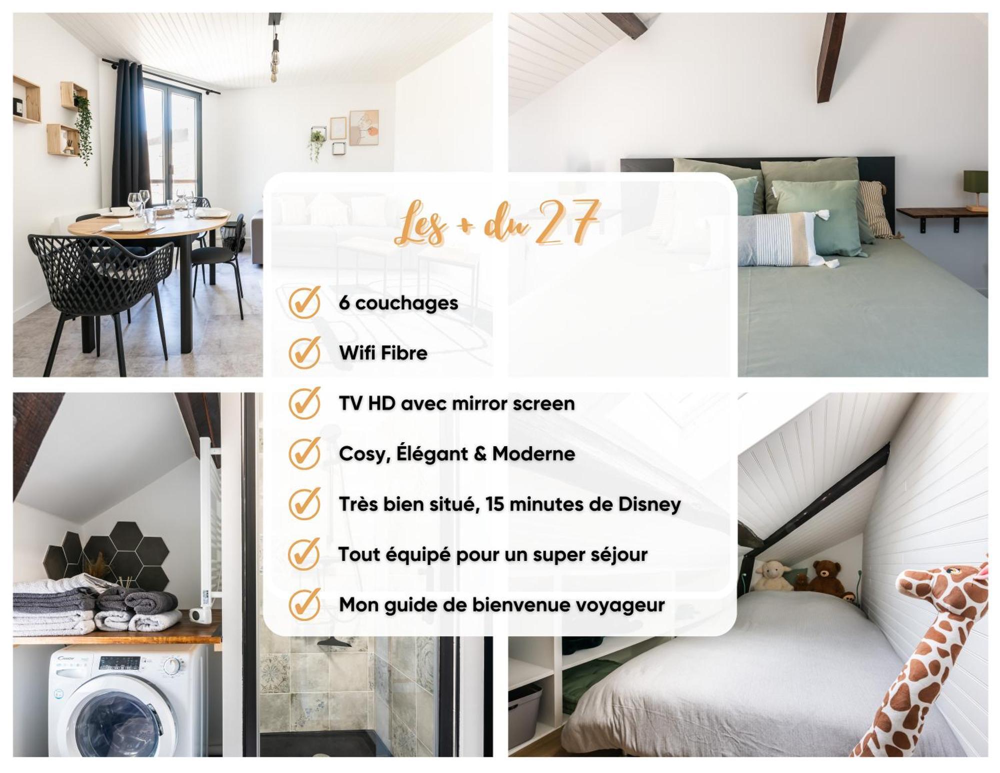 Le 27 - Appartement Cosy - Disney 15Min Crecy-la-Chapelle Buitenkant foto